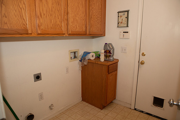 clean off counter, broom to garage